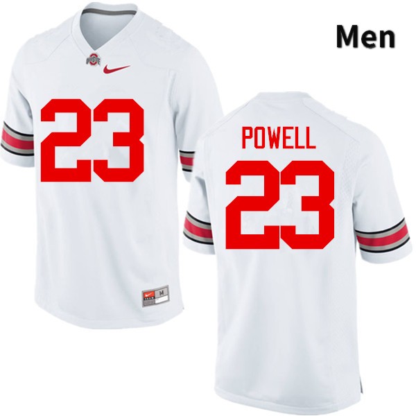 Ohio State Buckeyes Tyvis Powell Men's #23 White Game Stitched College Football Jersey